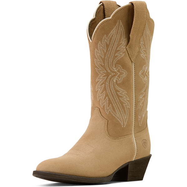 2026 Ariat Womens Heritage R Toe Stretchfit Western Boot 10074324 - Truly Taupe